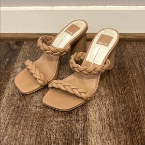 Dolce Vita Women's Braided Tan Heels